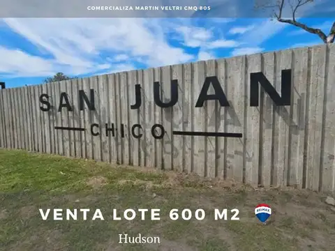 VENTA LOTE  SAN JUAN CHICO HUDSON
