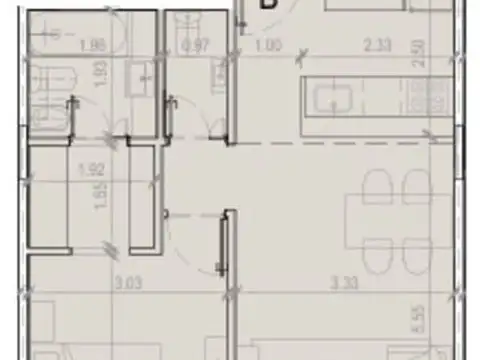 Departamento en Venta de 1 dormitorio