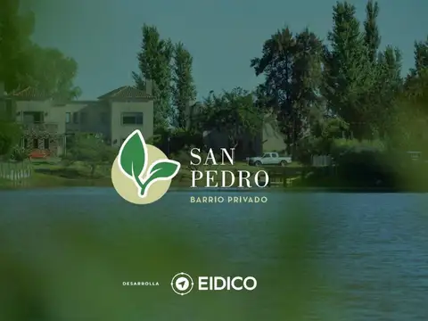 Barrio San Pedro a 1' de C. C. Nordelta. Lotes a la Laguna