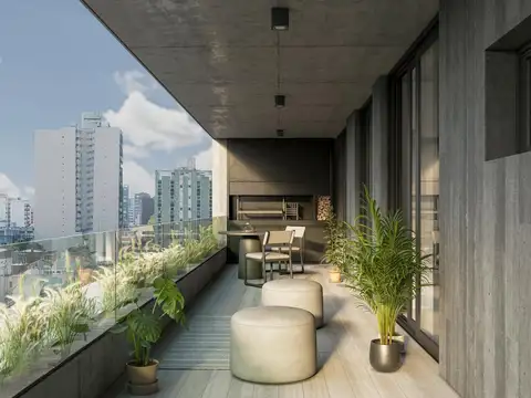 Departamento 4 ambientes con dependencia, terraza y parrilla privada