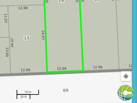 Lote a la venta en Mar del tuyu calle 69 entre 11 y 12