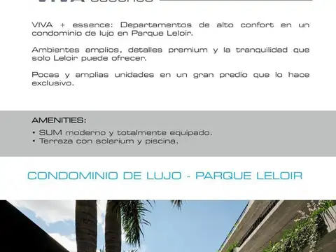 Departamento en Venta en Barrio Parque Leloir, USD 321.450