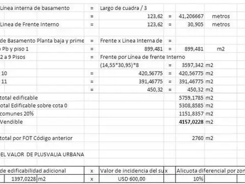 Terreno en Venta de 552,0 m2
