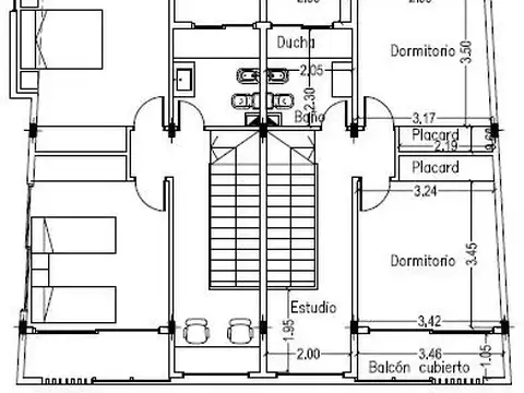 Casa 3 ambientes con 1 baño