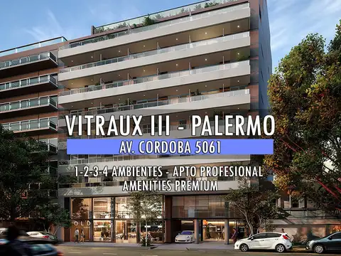VENTA 2 AMB con TERRAZA 67 mts / PALERMO Av. CORDOBA 5061 - VITRAUX III