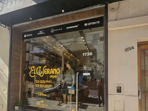 Urquiza  al 1700, moderno local comercial 60 m2, 1 baño, 2 probadores