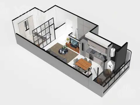 Departamento de pozo en venta Wilde