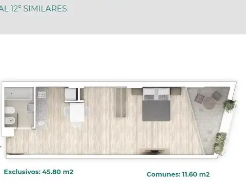 Departamento en Venta de Monoambiente