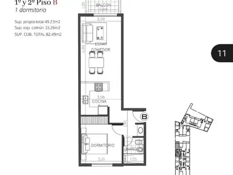 VENTA DEPARTAMENTO 1 DORMITORIO DE CATEGORÍA