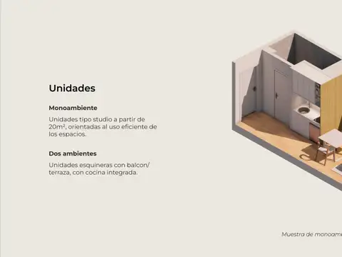 Departamento en Venta en Palermo, USD 1