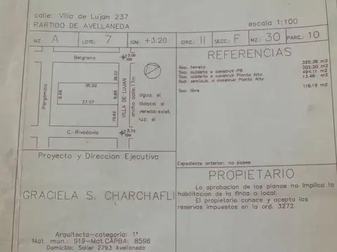 Terreno en Venta 8  mts Frente