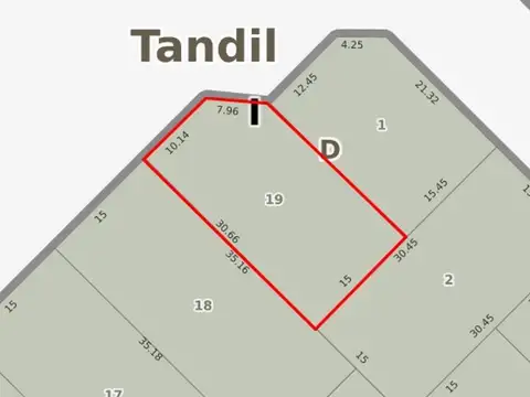 Terreno en Venta de 444,0 m2