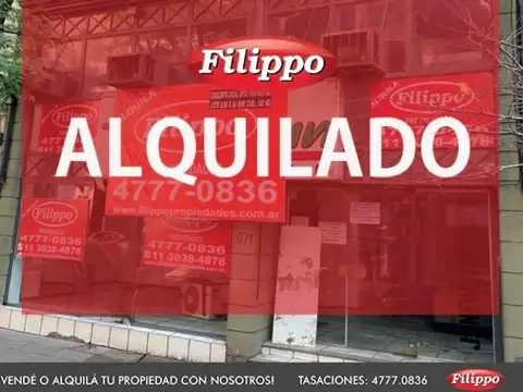 ALQUILADO! Venta o Alquiler Espectacular local sobre Avenida Directorio 151m2 Apto todo destino