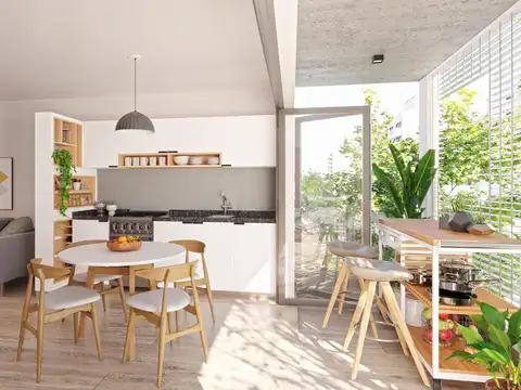 Departamento 2 ambientes con 1 baño