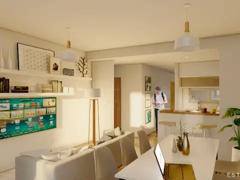 Departamento 5 ambientes con 2 baños