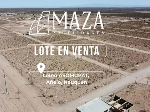 Lote 355 m2 - Añelo, Neuquén