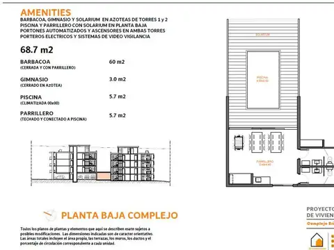 Departamento en Venta de 3 ambientes