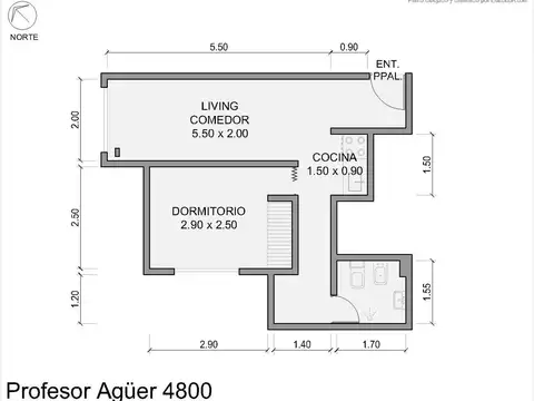 Departamento en Venta de Monoambiente