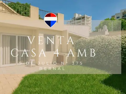 VENTA CASA 4 AMB JARDIN COCHERA BERNAL CENTRO