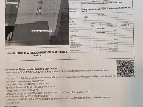 Terreno en Venta en Centro, USD 580.000