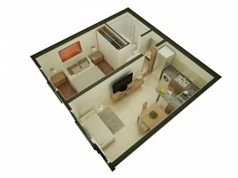 Departamento en Venta de 1 dormitorio