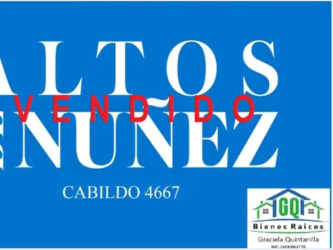 Departamento en Venta en Nuñez, USD 302.000