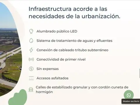 LOTE EN SAUCE VIEJO - LOS DOMINGOS - ETAPA 1