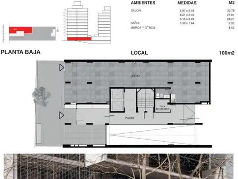 Departamento 3 ambientes con 2 baños