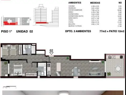 Departamento en Venta al Oeste