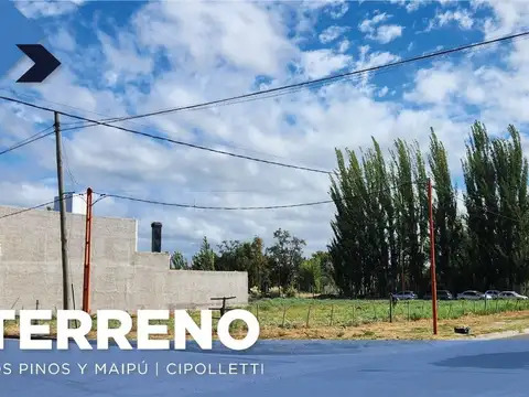 Terreno en venta, esquina Barrio El manzanar