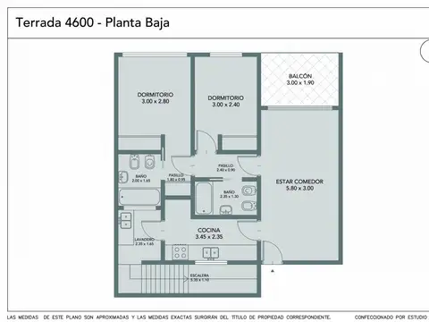 Departamento en Venta de 3 ambientes