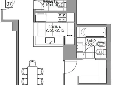 Departamento en Venta Apto profesional