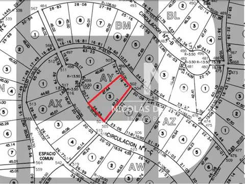 Terreno en Venta 16  mts Fondo