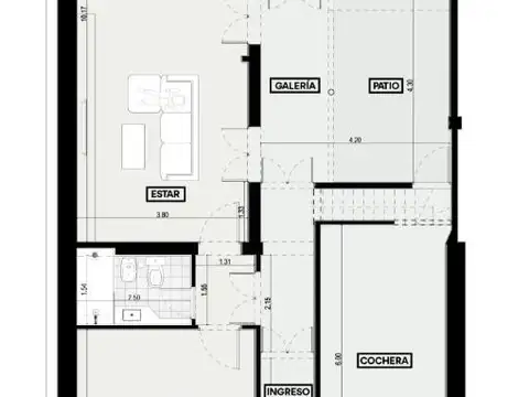 Casa 6 ambientes con 3 baños