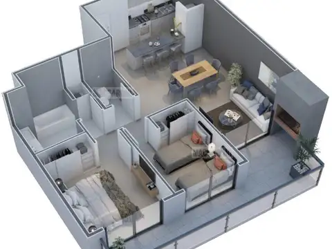 Departamento en Venta de 3 ambientes