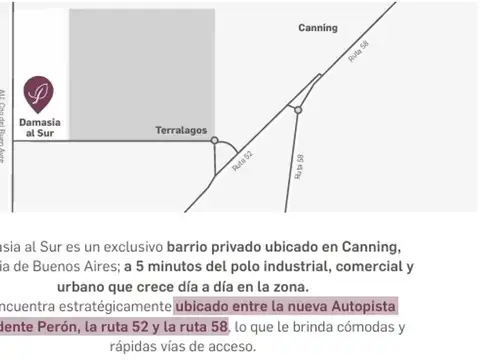 Terreno en Venta en Ezeiza, USD 37.000