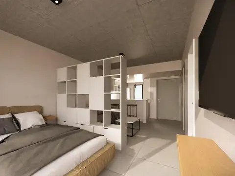 Departamento Monoambiente con 1 baño