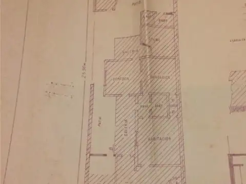 Terreno en Venta 25,90  mts Fondo