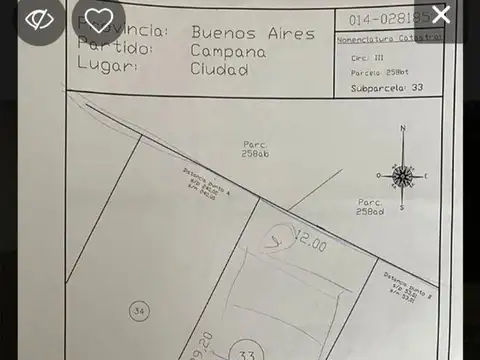 Terreno en Venta en Ebenezer, USD 19.000