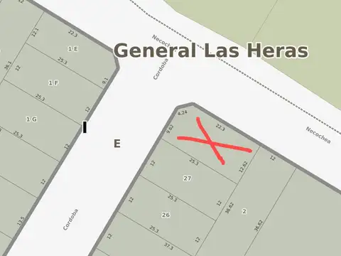 Lote en Bº Los Churrinches en venta, General Las Heras