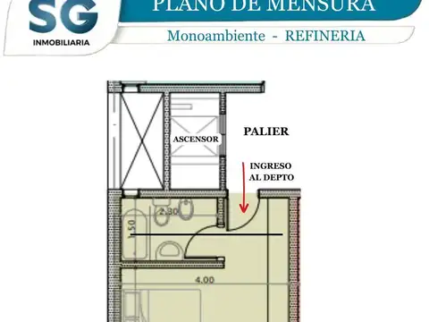Departamento en Venta de Monoambiente