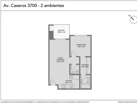 Departamento en Venta de 2 ambientes