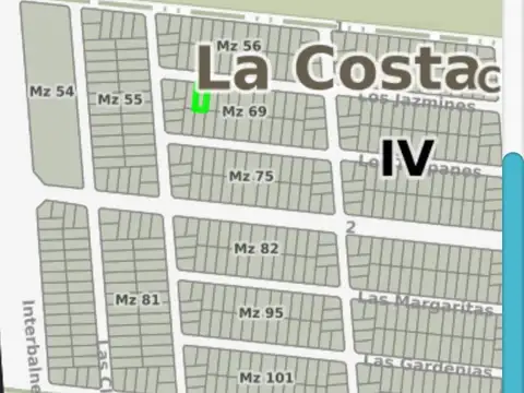 Terreno en Venta 15  mts Frente