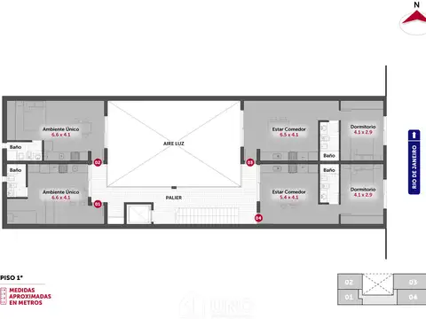 Río de Janeiro 1300, Piso 3