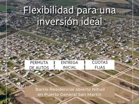 Terreno en Venta en Puerto Gral San Martin, USD 12.000