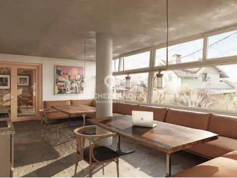 Departamento 2 ambientes con 2 baños