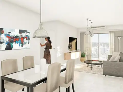 Departamento 2 ambientes con 1 baño