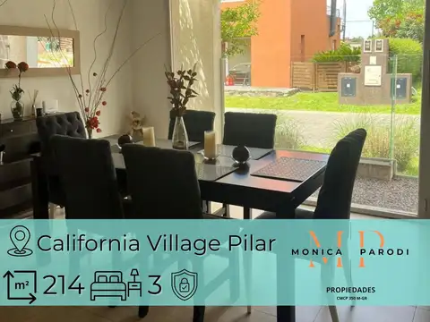Casa en venta 4 ambientes en Barrio Cerrado California Village – Pilar