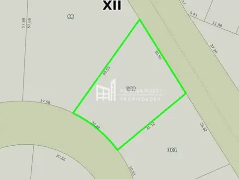 Terreno en Venta de 866,0 m2