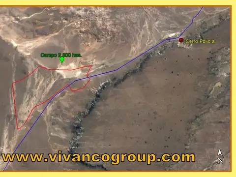 Campo en Venta de 2.800  ha